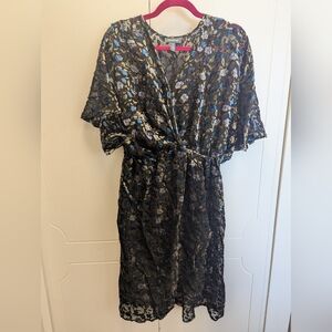 NWT Modcloth Black Floral Dress